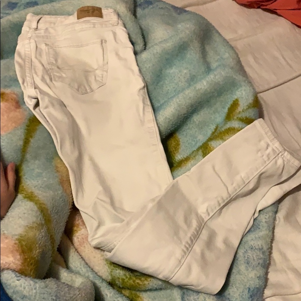 Abercrombie and Fitch white jeans